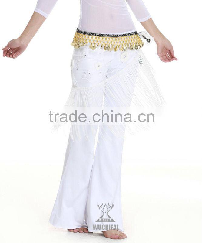 Cheap Comfortable Cotton Belly Dance Black Pants for Belly Dance Practice (QC10012)