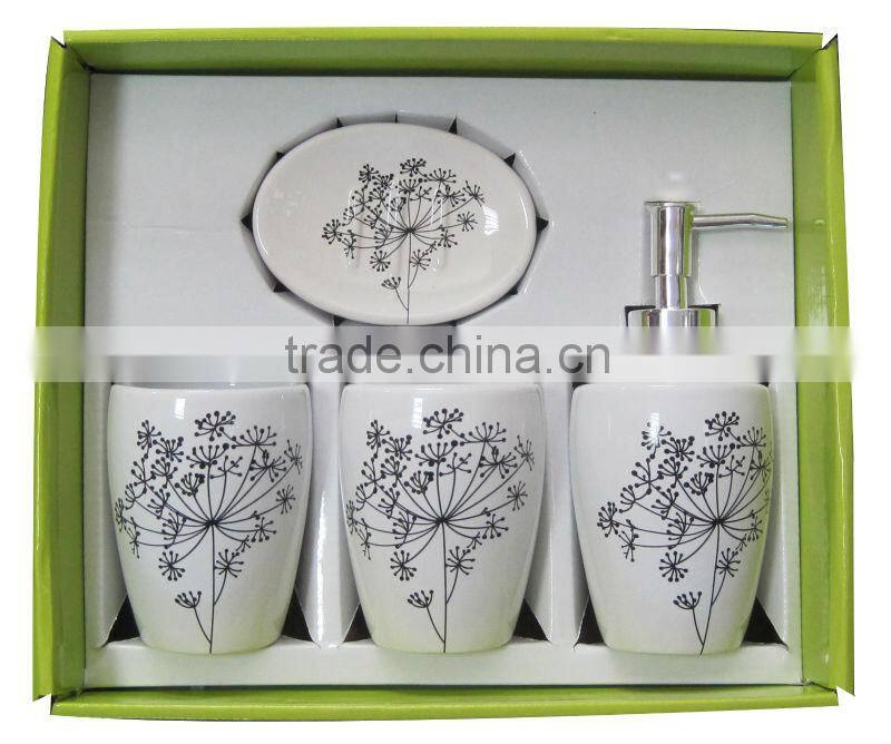 Fashional 4pcs Ceramic bathroom accessories
