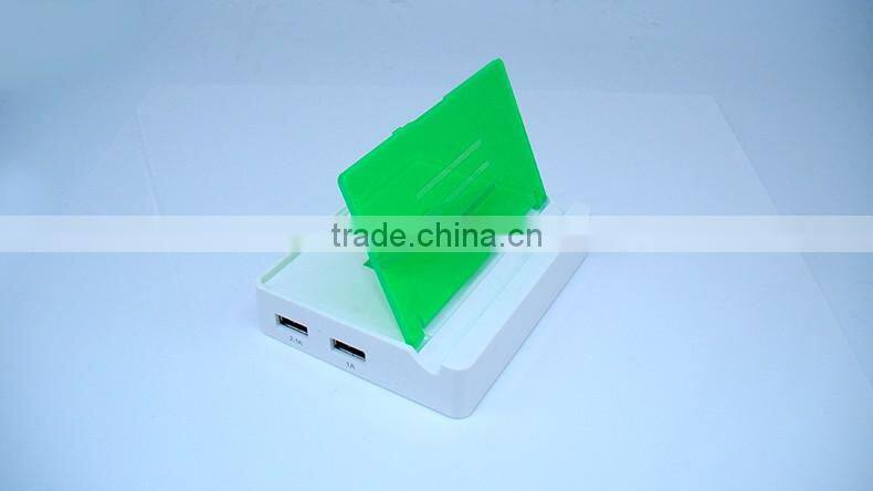 Unique Design 15w 5v 3.1a Dual Ports Usb Power Adapter With Stent For Phone Charging