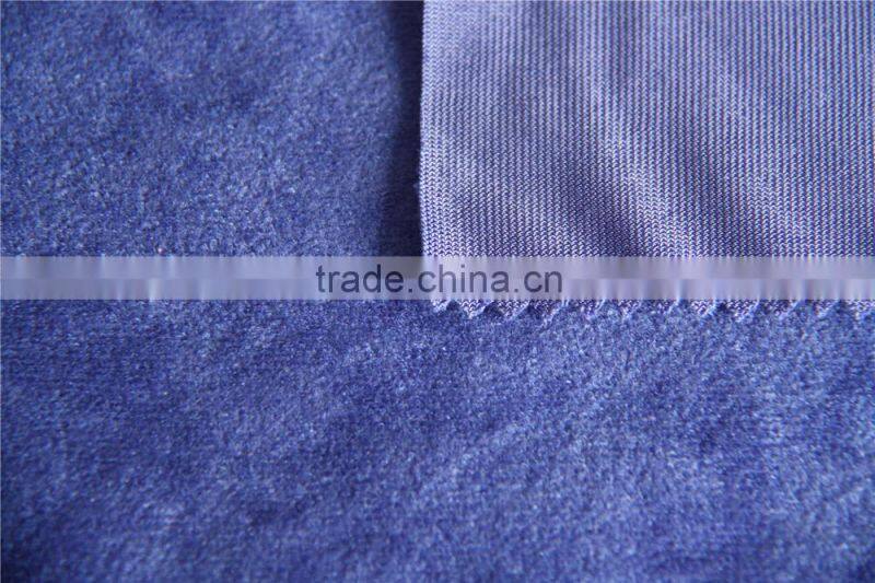 100% polyester warp knitted wholesale velvet aloba plain
