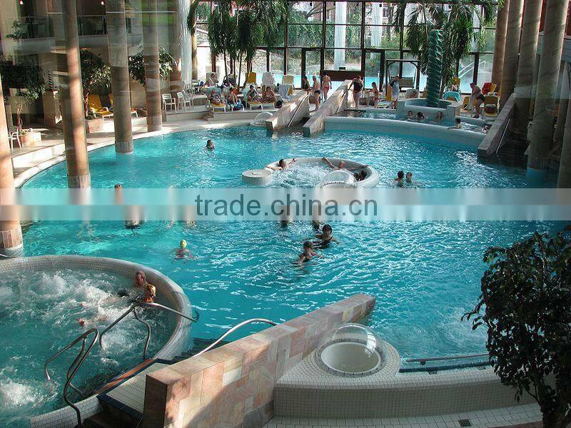 Blue gold silk pool mosaic glass tiles HG-GX003