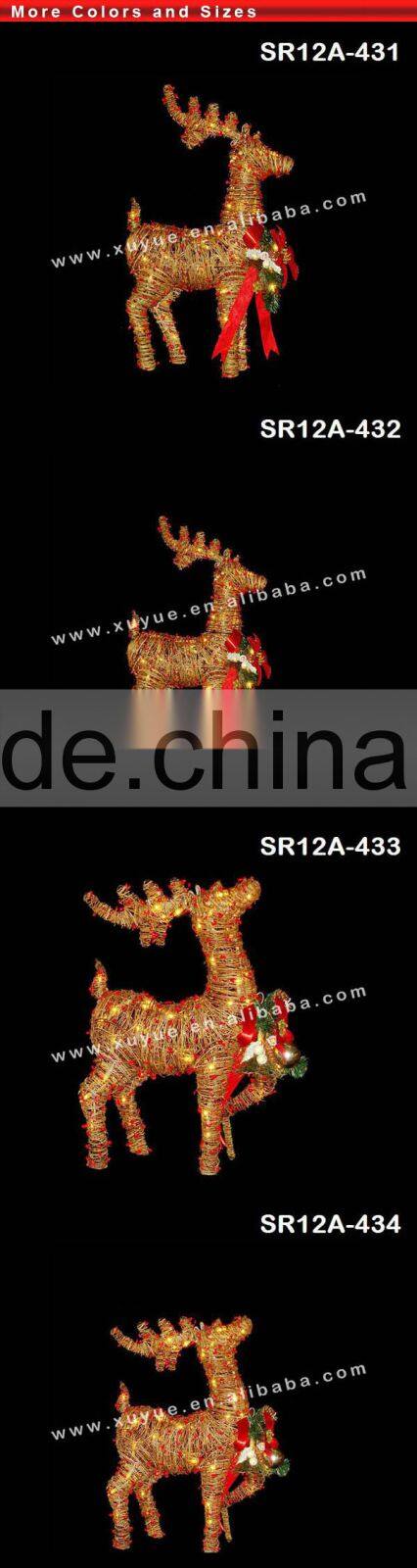 Indoor christmas life size reindeer for garden decoration