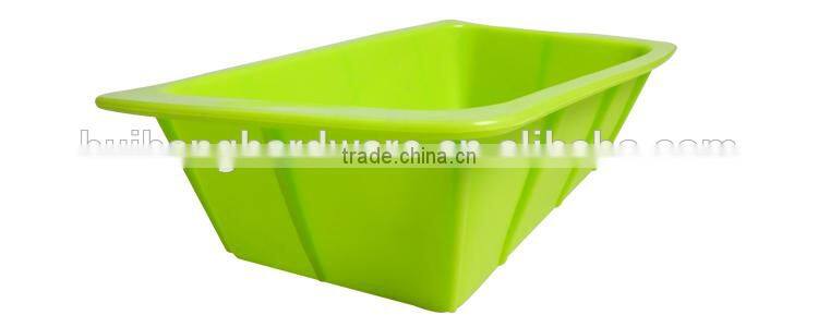 A03-19 Retangle shape green silicone cake molds/silicone loaf pan/toast mold