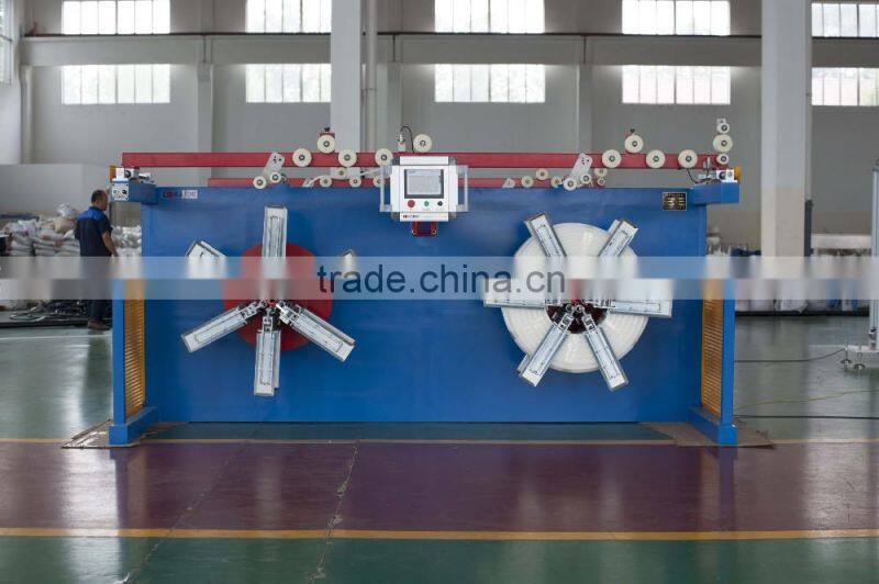 Servo traversing coiler machine/pipe winder