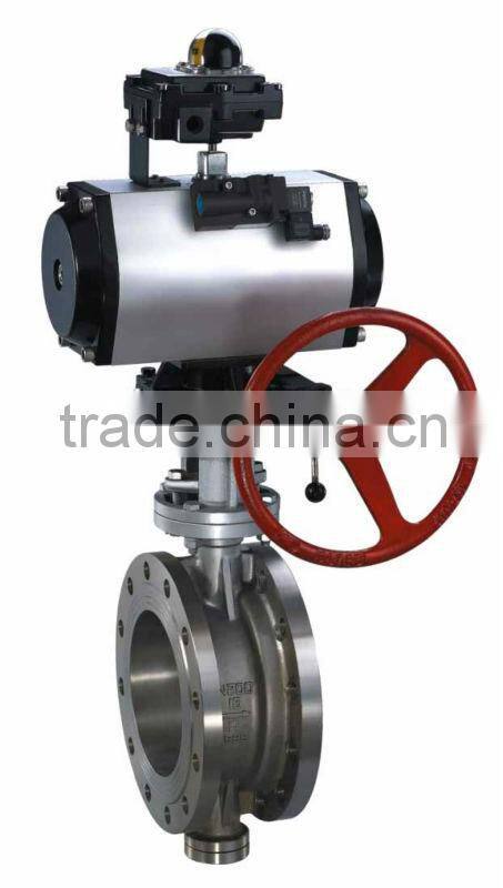 air actuated butterfly valve