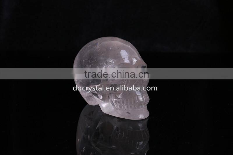 home decoration rose quartz crystal skull shape
