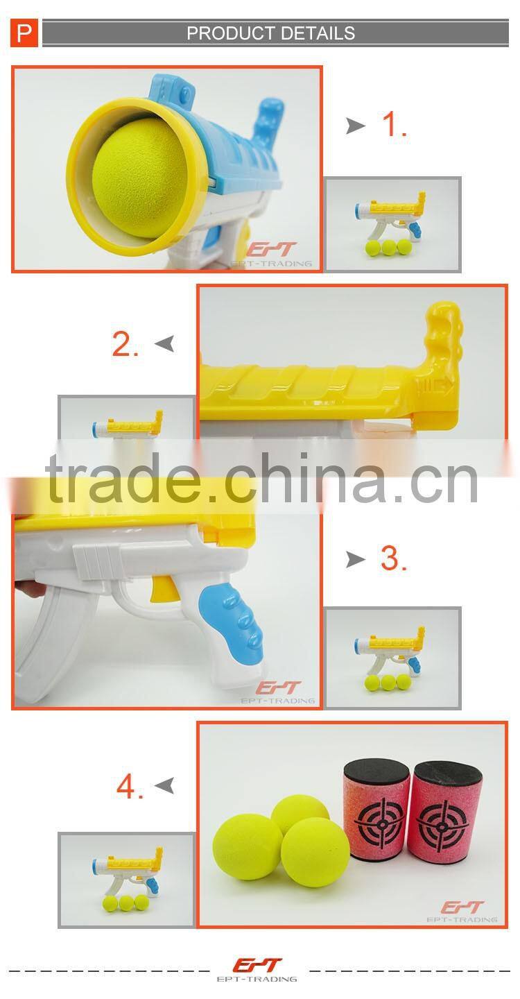 Hot sale kids toys air soft pingpong gun toy