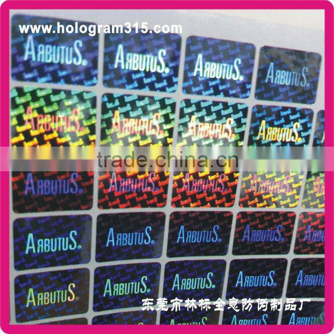 Holographic Feature and Adhesive laser Sticker label hologram printer
