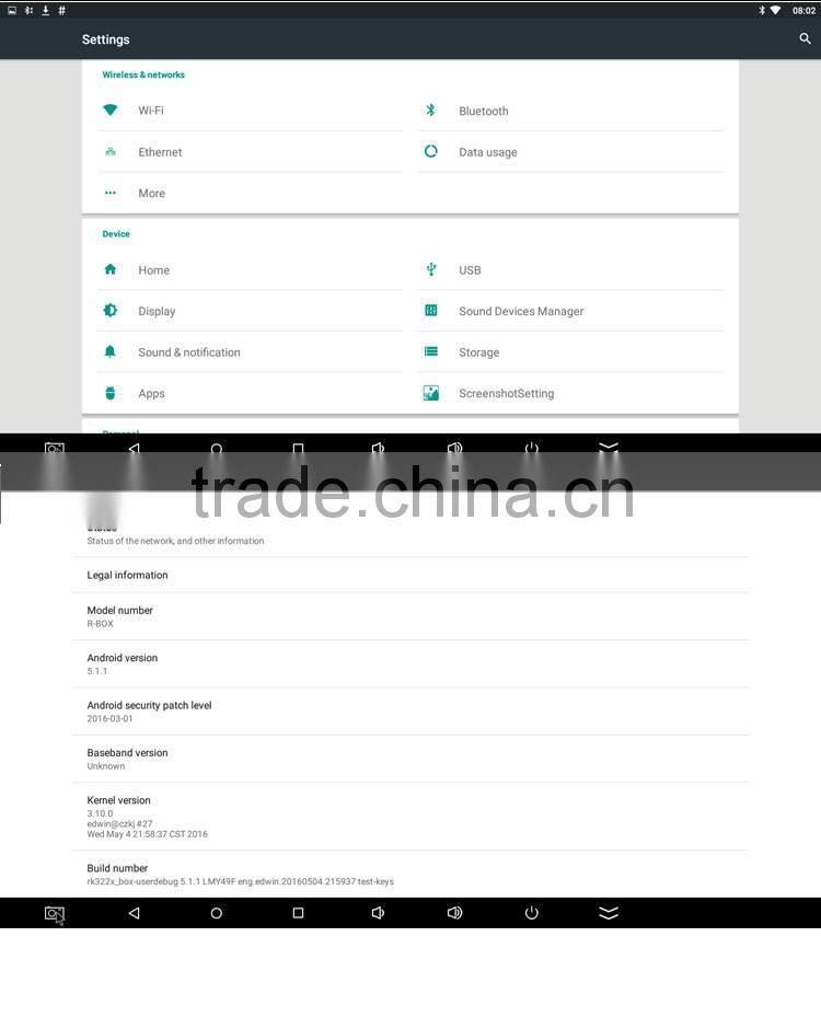 RK3299 Android TV Box R Box Android5.1 TV Box 2GB RAM 8GB NAND Flash 4K Media Player KODI16.1 Fully Loaded