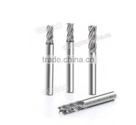 4 Flute Stub Length Variable Helix with Chamfer Solid Carbide End Mills for Stainless Steel High Efficiency Milling