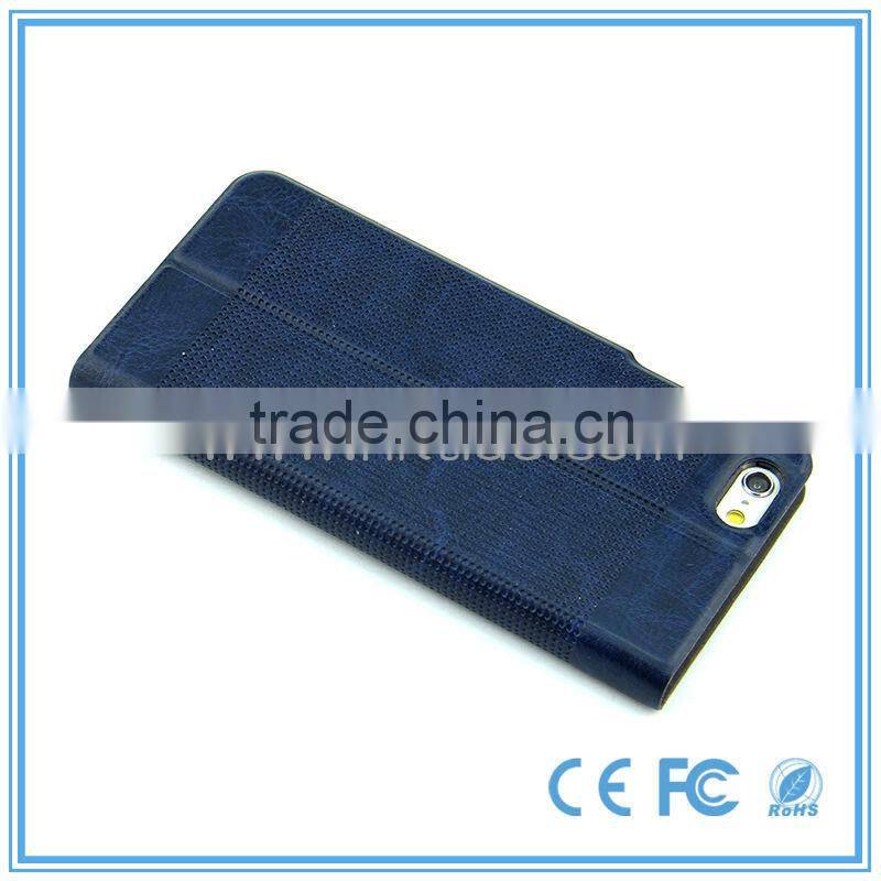 Professional Manufacture Waterproof Leather For Iphone 6 Case With Magnet