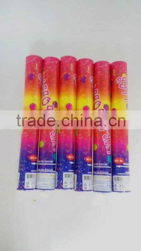 Christmas party popper/factory supply confetti party popper