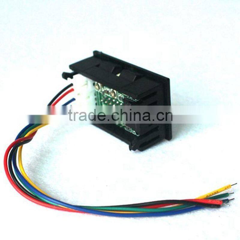 0.28" DC 0-100V/50A Red Blue Digital Voltmeter Ammeter 2 in 1 DC Volt Amp Meter With 50A/75mV Ampere Shunt