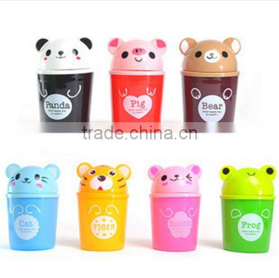 new design destop trash can /stationary storge bucket /Table Top Acrylic/plastic