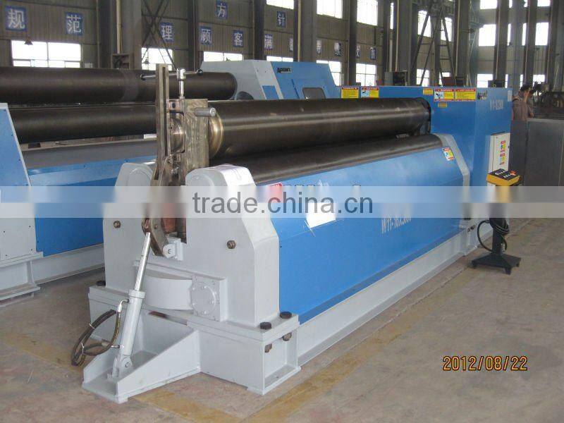 6mm mechanical metal sheet rolling machine , steel roll bending machine