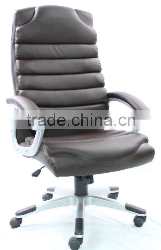 HC-9012 PU leather swivel office chair with armrest/high back tile leather office chair