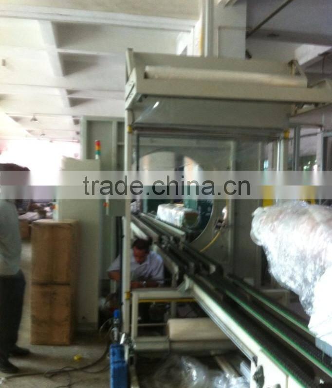 Orbital stretch wood panels wrapping machine