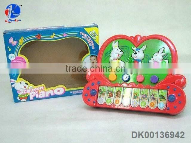 Cartoon Kids Organ Plastic Toy Electronic Keyboard Toys