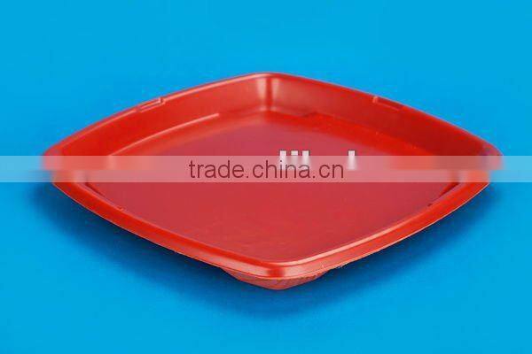 SM1-3123Red Printing Disposable Plastic Tray Blister