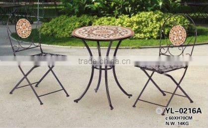 metal outdoor mosaic furniture