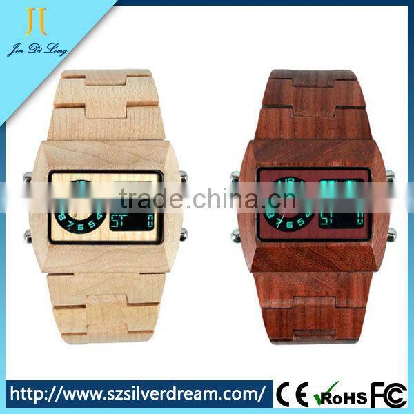 2014 New Arrival OEM/ODM Japan Movement Quartz Custom Wood Watch