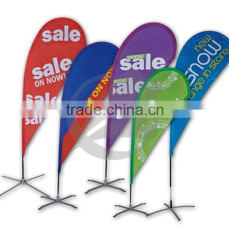 Cheap Custom Knitted Teardrop Banner