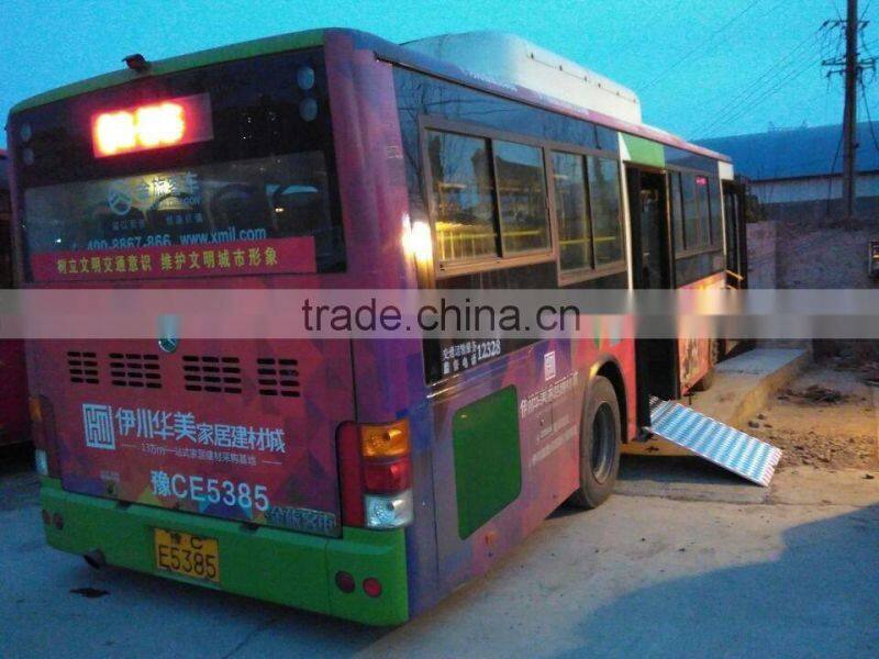 Handicap disabled Manual Wheelchair Ramp Slope for City Bus with CE certificate