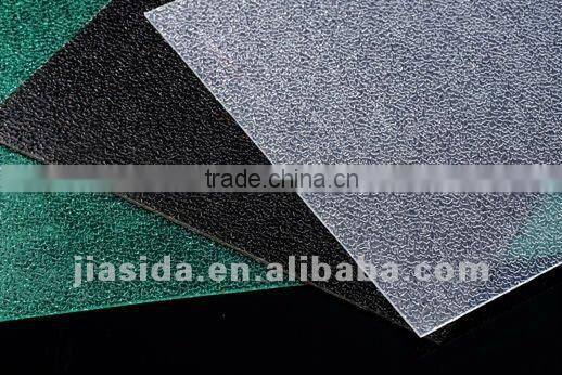 Polycarbonate embossed sheet/pc solid sheet/Raindrop embossed sheet