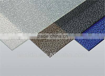 Polycarbonate raindrop embossed sheet for bathroom wall/PC embossed sheet