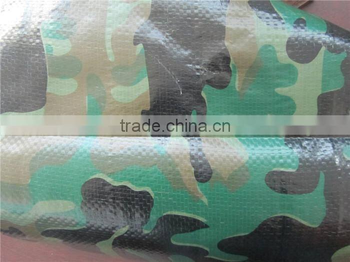 pe tarpaulin camouflage 110gsm