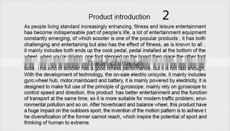 Hoverboard deck, high exciting space hoverboard hover board 1 wheel