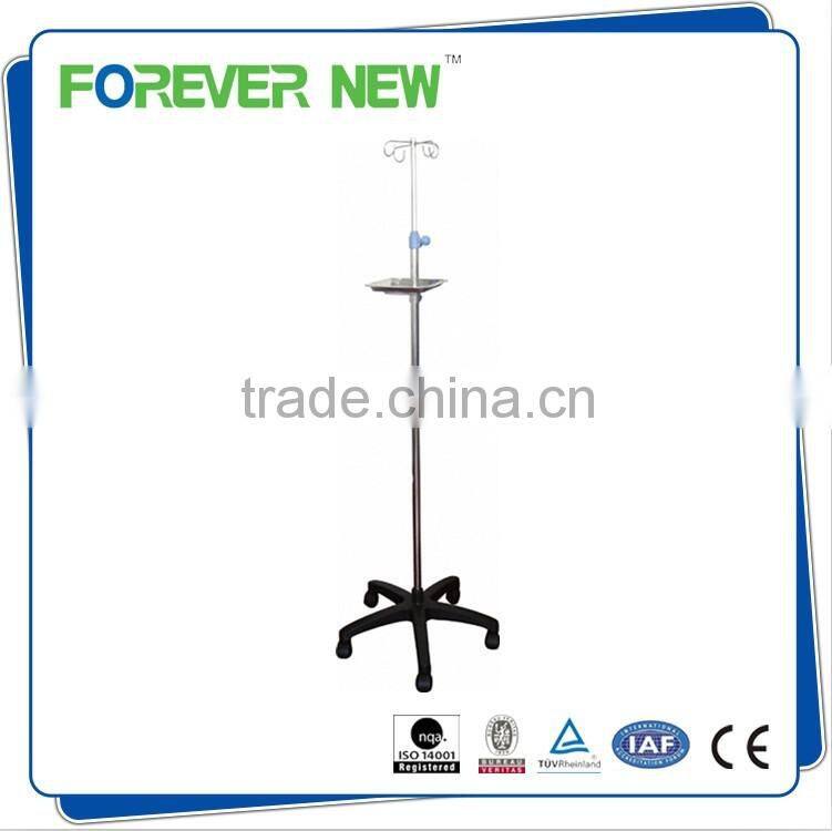 YXZ-027E CE ISO approved high quality stainless hospital iv pole stand