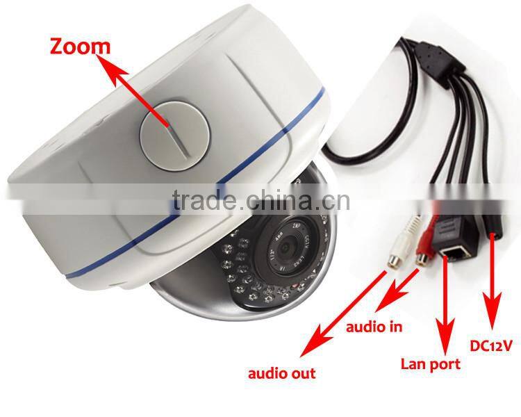 Wireless HD 1080P network outdoor vandalproof ir 2mp wifi dome camera