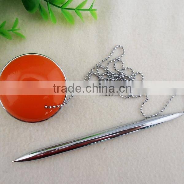 Promotional Creative Bank Counter Chain Ballpoint Pen Print Logo ZTT-1027