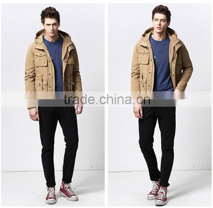 2015 latest design mens chinos slim fit 100% cotton casual pants