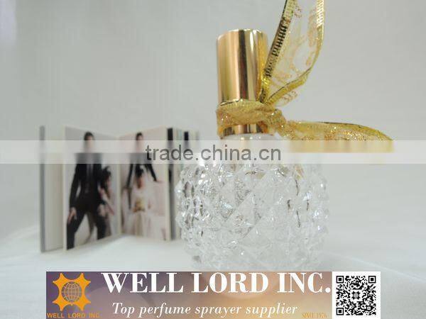 Pretty scarves decoration pump spray perfume container