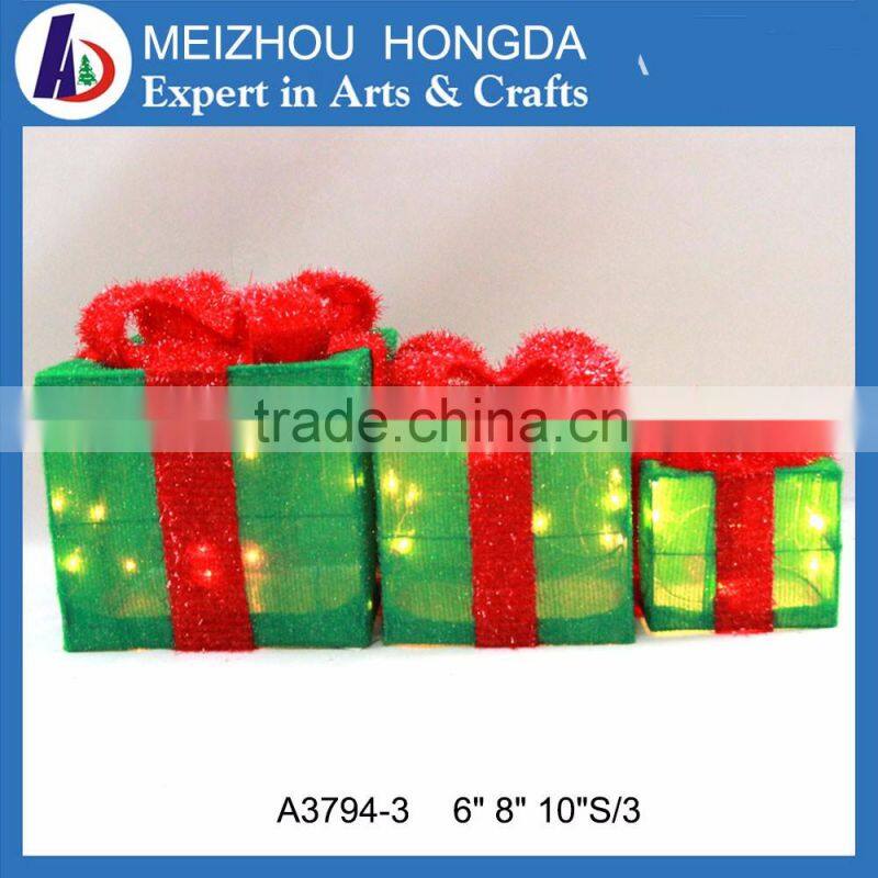 LED fabric gift box light Christmas decoration light