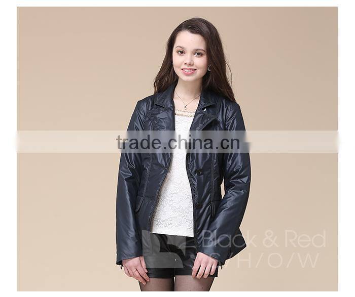 Polyester fashion women goosedown jacket