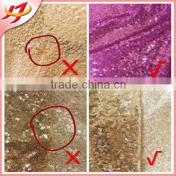 Cheap glitter shiny gold sequin laser cut felt table runner