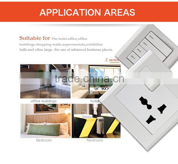 High quality frosted faceplate PC white two gang Audio wall socket