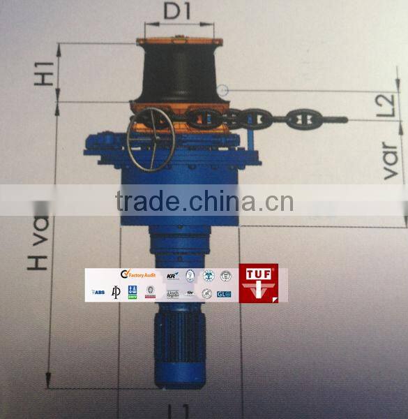 Marine Deck Machinery Equipment anchor capstan winch/ deck capstan winch