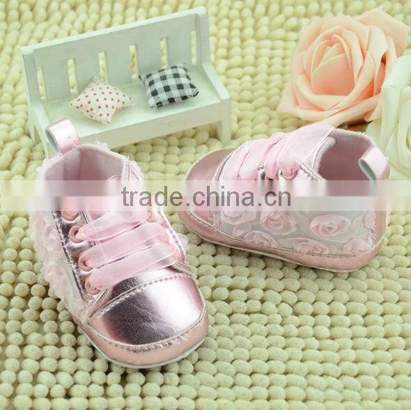 Cute rose baby girl todder sports shoes 2016