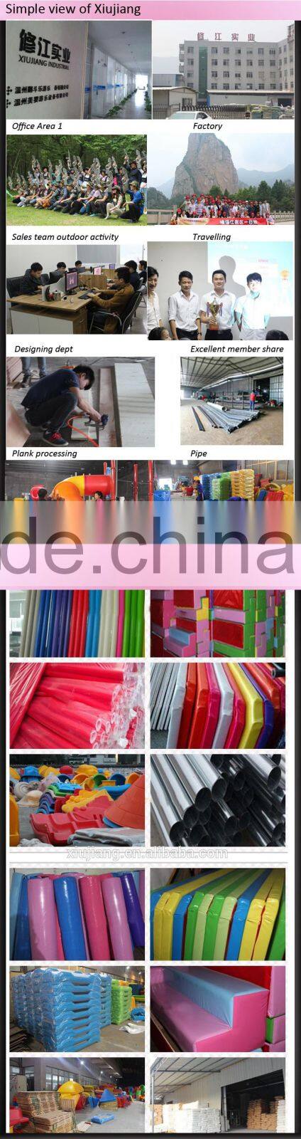 Children Gymnastic Sports Equipment, 2 in 1 Integrated Plastic Swing and Slide