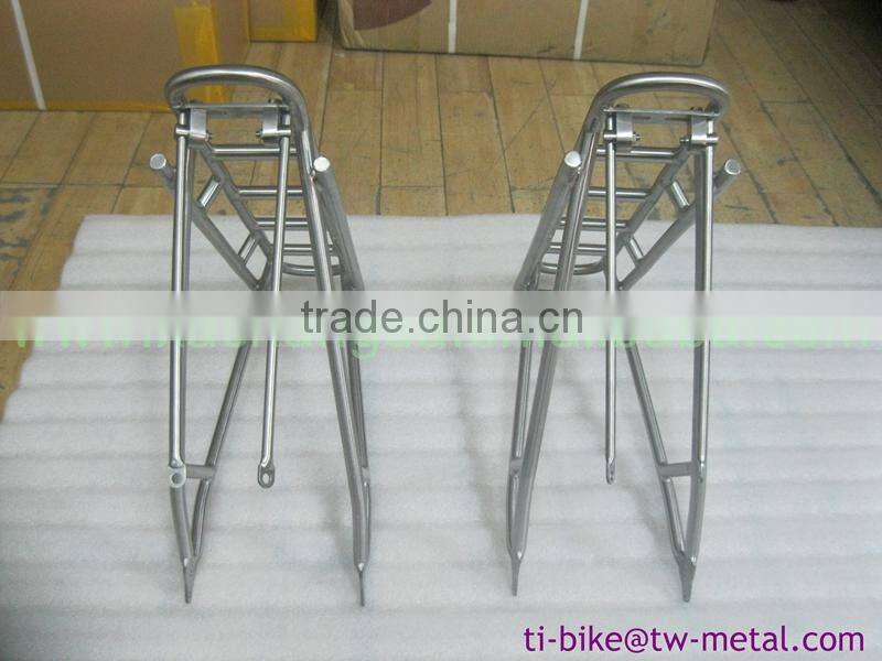 titanium bicycle rear rack Ti bike rear racks Titanium bicycle carrier for road bicycles