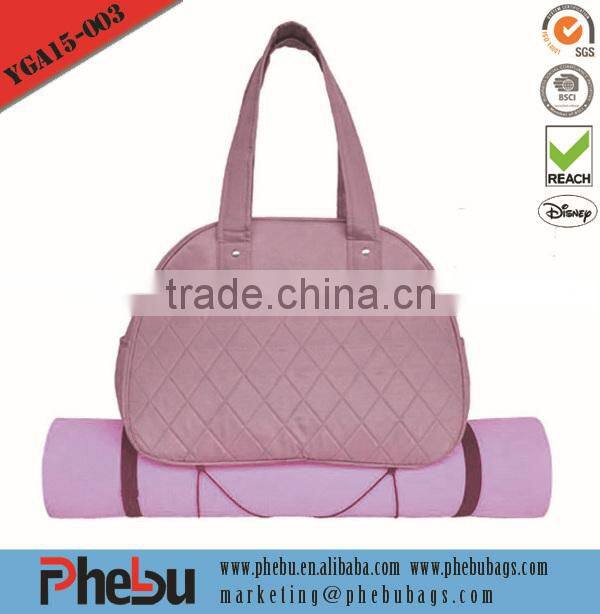 Full Zipper Polyester Cargo Pocket Gym Carrying Bag Yoga Mat Bag (YGA16-001)