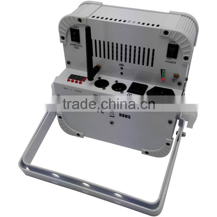 Three Years Warranty Uplight Rechargeable DMX Wireless Battery Powered Par Can 5in1 RGBWA 9x15w LED Par Light