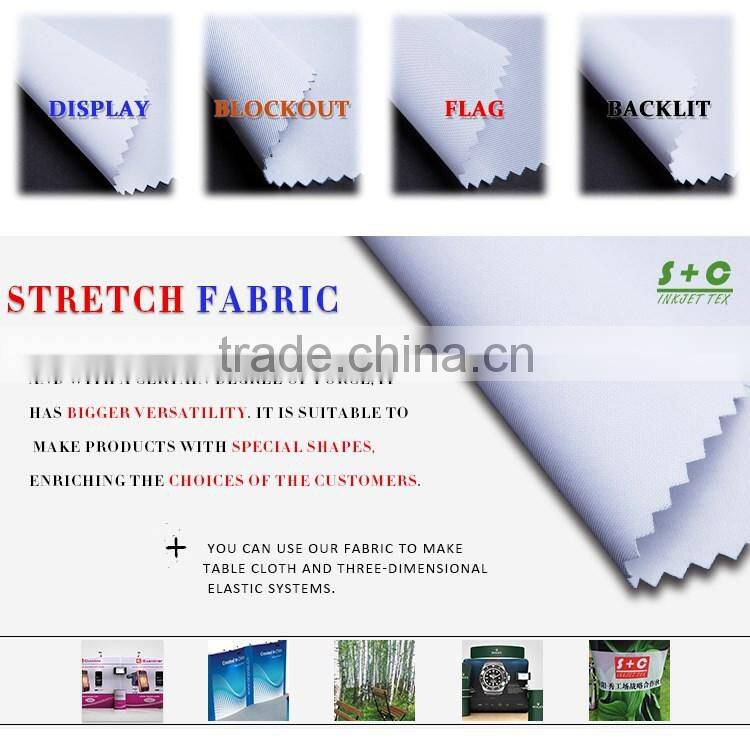 tension fabric fire retardant b1 display for dye sublimation direct printing printing