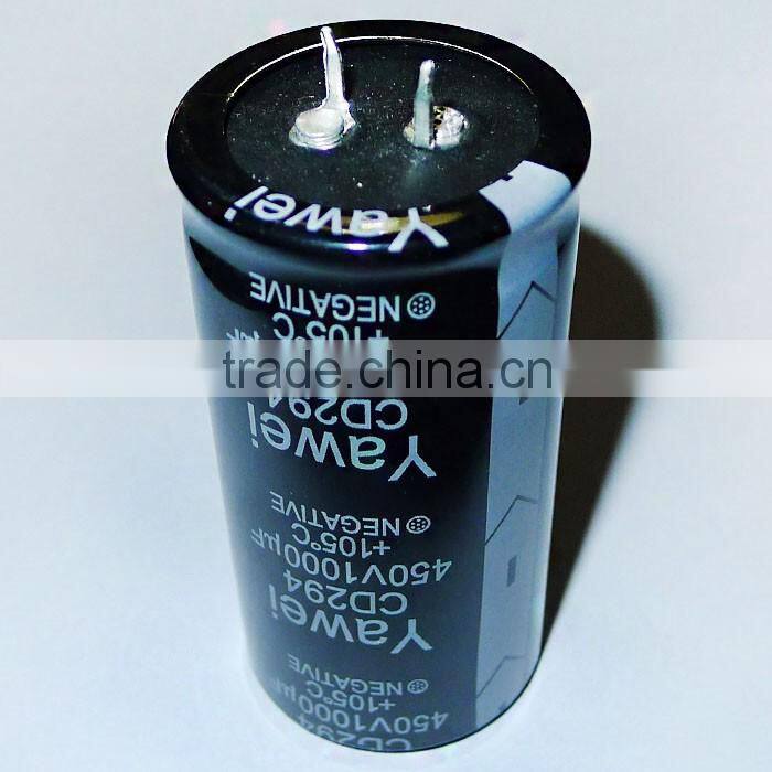 Screw aluminum electrolytic capacitor 450v 1000uf electronics capacitor 35*72
