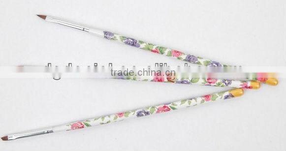 Nylon hair nail art cosmetic brush,fashion acrylic handle makeup brush