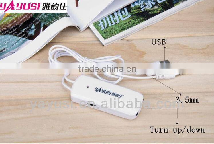 2.0-CH passive portable audio computer speaker With Vibration Membrane at backside & ce,rohs,fcc